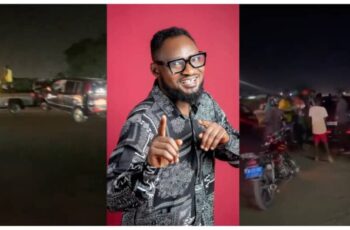 What Really Happened? Funny Face’s Car Accident at Kasoa Caught on Camera