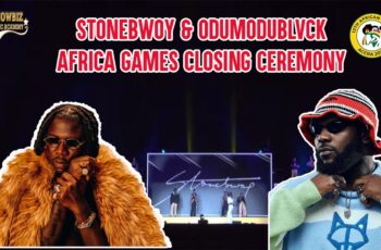 Stonebwoy Unveils Unreleased Single Featuring ODUMODUBLVCK at Africa Games