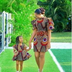 Mother And Daughter Fashion Duet In Beautiful Ankara Materials